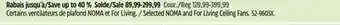 Canadian Tire Selected NOMA and For Living Ceiling Fans offer