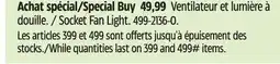 Canadian Tire Socket Fan Light offer