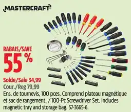 Canadian Tire 100-Pc Screwdriver Set offer
