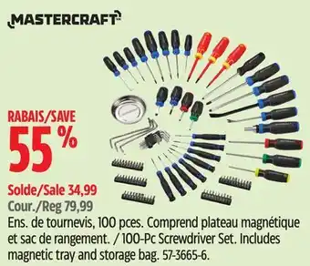 Canadian Tire 100-Pc Screwdriver Set offer