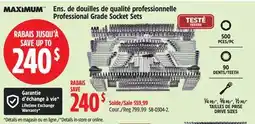 Canadian Tire Maximum Professional Grade Socket Sets offer