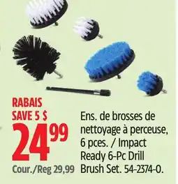 Canadian Tire Impact Ready 6-Pc Drill Brush Set offer