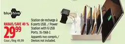 Canadian Tire Bluehive Power Station with 6 USB Ports offer