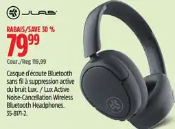 Canadian Tire Jlab Lux Active Noise-Cancellation Wireless Bluetooth Headphones offer