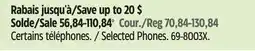 Canadian Tire Panasonic Selected Phones offer