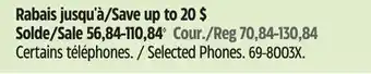 Canadian Tire Panasonic Selected Phones offer
