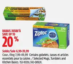 Canadian Tire Selected Mugs, Tumblers and Kitchen Basics offer