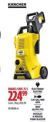 Canadian Tire Karcher K-3 Power Control 1800-psi-1-45-gpm Electric Pressure Washer offer