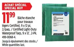 Canadian Tire Certified Light-Duty Waterproof Tarp offer