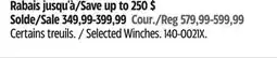 Canadian Tire Champion Selected Winches offer
