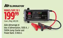 Canadian Tire ELIMINATOR 1500A Jump Starter and Power Bank offer