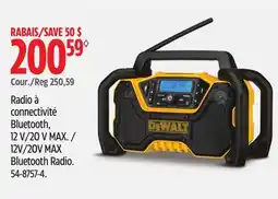 Canadian Tire Dewalt 12V/20V MAX Bluetooth Radio offer