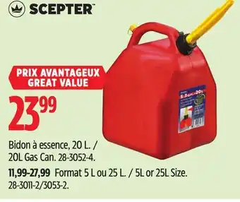 Canadian Tire Scepter 20L Gas Can offer