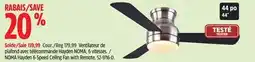 Canadian Tire NOMA Hayden 6-Speed Ceiling Fan with Remote offer