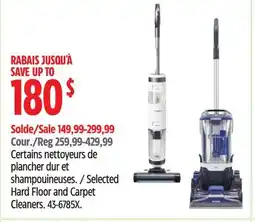 Canadian Tire Hoover Selected Hard Floor and Carpet Cleaners offer