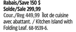 Canadian Tire For Living Kitchen Island with Folding Leaf offer