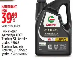 Canadian Tire Castrol EDGE Titanium Synthetic Motor Oil offer