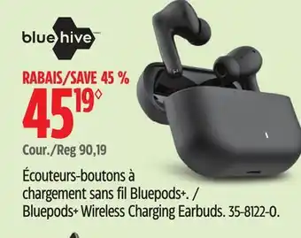 Canadian Tire Bluepods+ Wireless Charging Earbuds offer