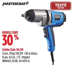 Canadian Tire Mastercraft 1⁄2˝ Impact Wrench, 8.5A offer