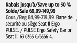Canadian Tire PULSE Ergo Safety Bar or Seat II offer