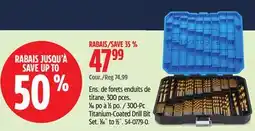 Canadian Tire 300-Pc Titanium-Coated Drill Bit Set offer