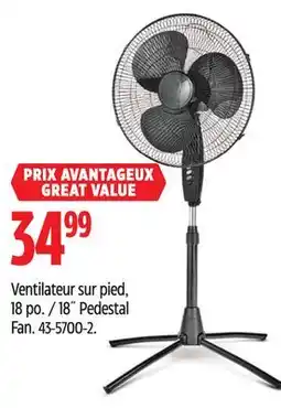 Canadian Tire For living 18˝ Pedestal Fan offer