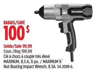 Canadian Tire MAXIMUM Nut-Busting Impact Wrench offer