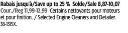 Canadian Tire Selected Engine Cleaners and Detailer offer