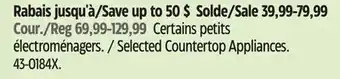 Canadian Tire Vida by PADERNO Selected Countertop Appliances offer