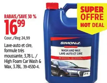 Canadian Tire Simoniz High Foam Car Wash & Wax offer