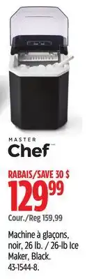 Canadian Tire Master Chef 26-lb Ice Maker, Black offer