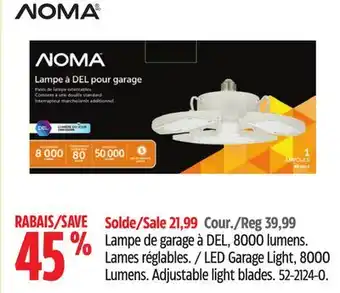 Canadian Tire NOMA LED Garage Light, 8000 Lumens offer