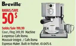 Canadian Tire Breville Cafe Roma Espresso Maker offer