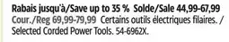 Canadian Tire Mastercraft Selected Corded Power Tools offer