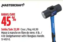 Canadian Tire Mastercraft 4-lb Sledgehammer with Fibreglass Handle offer