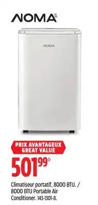 Canadian Tire 8NOMA 000 BTU Portable Air Conditioner offer