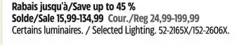 Canadian Tire Selected Lighting offer