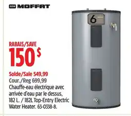 Canadian Tire Moffat 182L Top-Entry Electric Water Heater offer