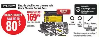 Canadian Tire STANLEY Black Chrome Socket Sets offer