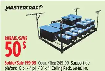 Canadian Tire Mastercraft 8´ x 4´ Ceiling Rack offer