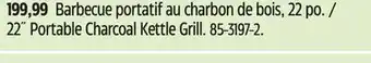 Canadian Tire Weber 22˝ Portable Charcoal Kettle Grill offer