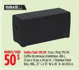 Canadian Tire Outdoor Deck Box, 416L offer