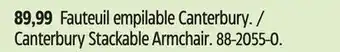 Canadian Tire Canterbury Stackable Armchair offer