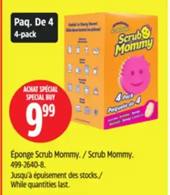 Canadian Tire Scrub Mommy offer