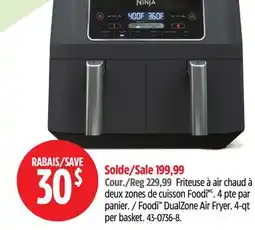 Canadian Tire Foodi DualZone Air Fryer offer