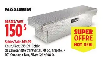 Canadian Tire Maximum 70˝ Crossover Box, Silver offer