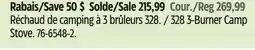Canadian Tire Coleman 328 3-Burner Camp Stove offer