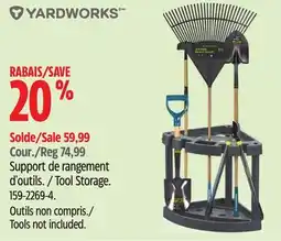 Canadian Tire Yardworks Tool Storage offer