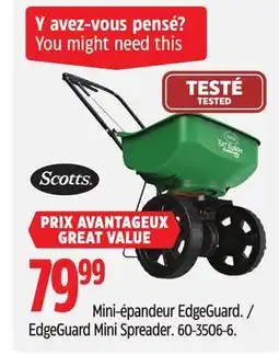 Canadian Tire EdgeGuard Mini Spreader offer