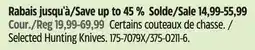Canadian Tire Selected Hunting Knives offer